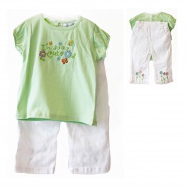 Baby Mädchen Sommer Set, 2 Teile, grün