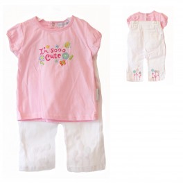 Baby Mädchen Sommer Set, 2 Teile, lila