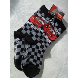 Kindersocken Cars, Farbe schwarz/grau kariert